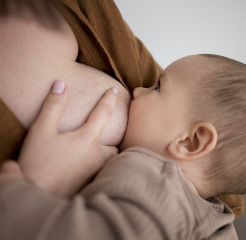 Baby breastfeeding